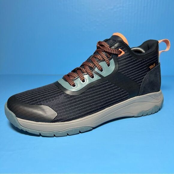 Teva Womens Gateway Mid Blue Aqua Orange Hiking Boot 7 - Picture 1 of 9